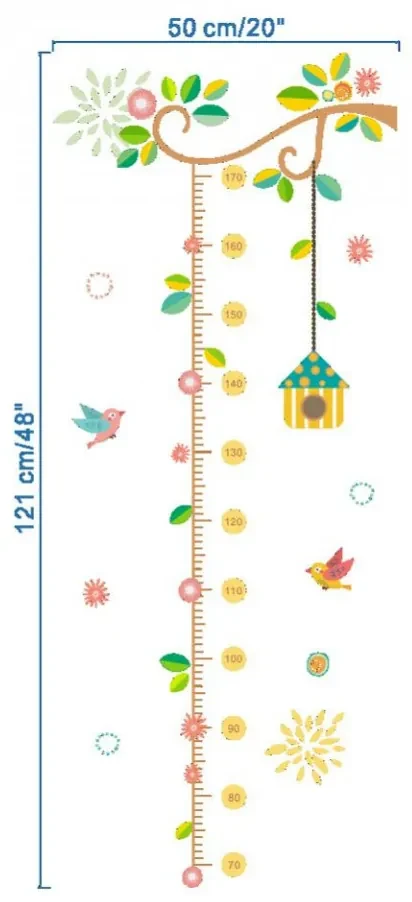 Sticker perete Grow up birds
