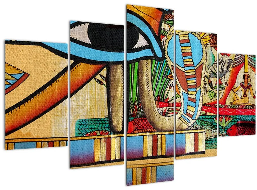 Tablou- Pictură egipteană (150x105 cm)