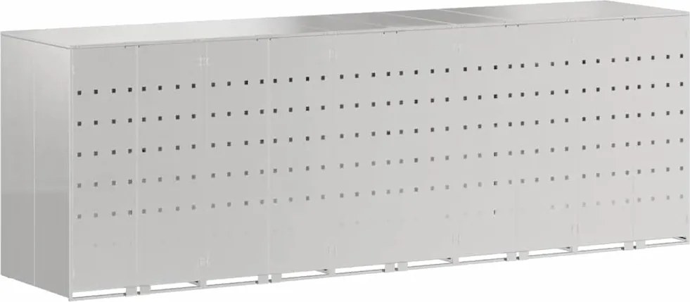 vidaXL Depozitare pentru 3 pubele Wheelie 340 x 77.5 x 115.5 cm