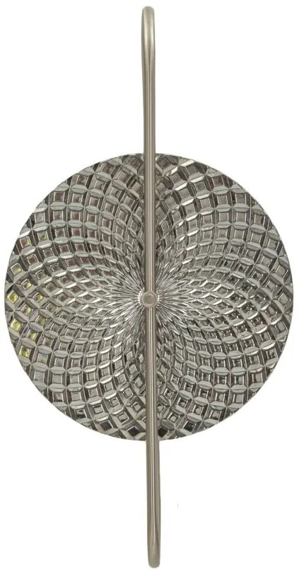 Mauro Ferretti Lampa De  Perete Argintie cm 28X15X54 | Aosom Romania