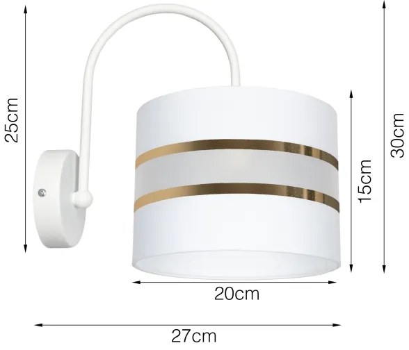 Aplică CORAL 1xE27/60W/230V albă