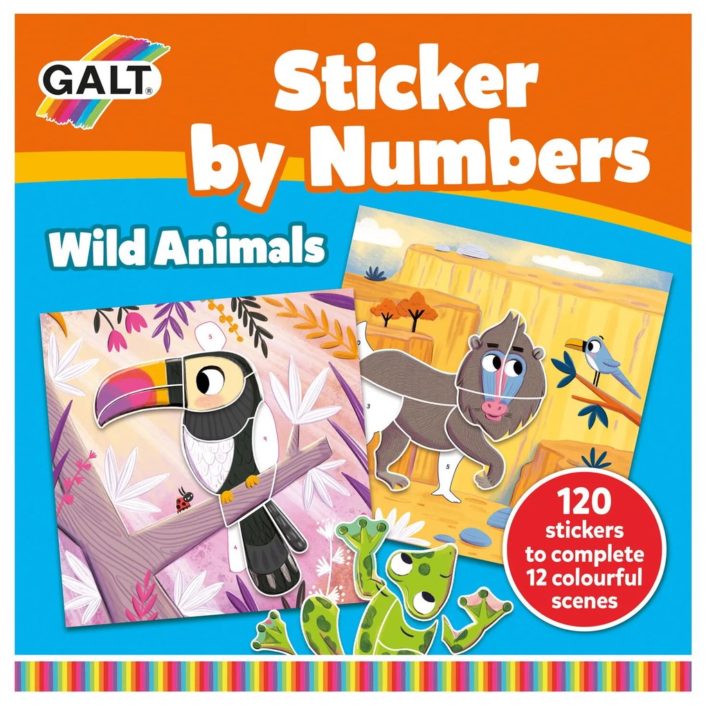 CARTEA MEA CU STICKERE - ANIMALUTE SALBATICE - GALT (1005530)