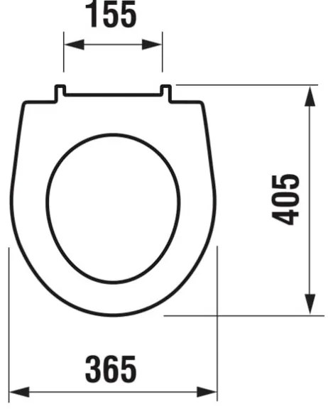 JIKA H8933803000631 - Capac WC LYRA, duroplast, alb