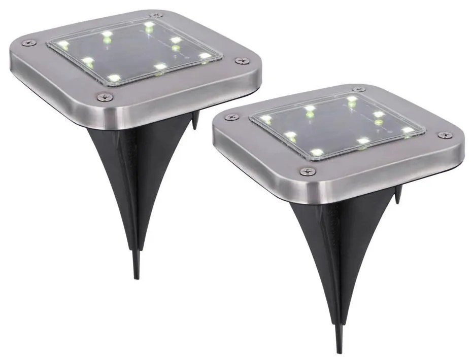 SET 2x corp de iluminat LED solar SOLAR LED/0,8W/1,2V IP44 Globo 33414Q-2
