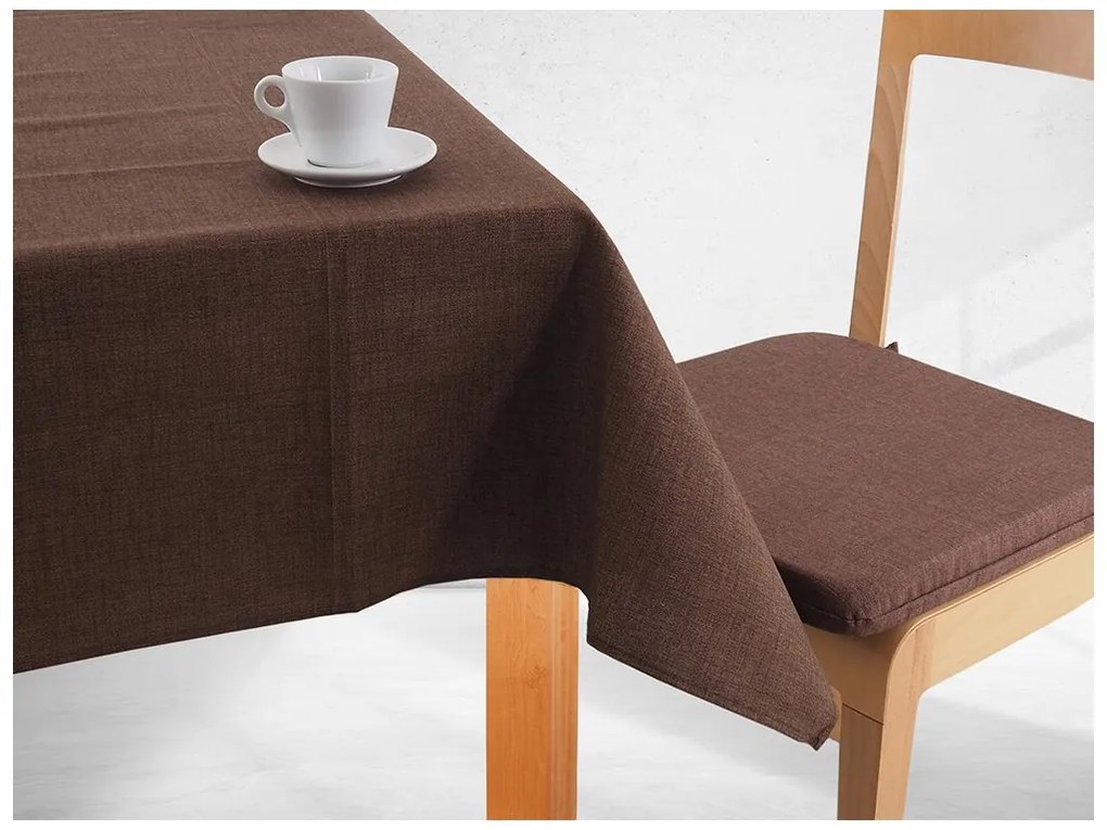 Fata de masa Melange maro inchis Dimensiune: Ø 140 cm