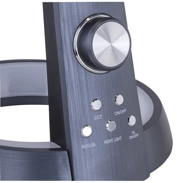 Globo MITTI 58376B - Lampă de masă LED RGB cu reglare a intensității, LED/8W/230V + LED/2W