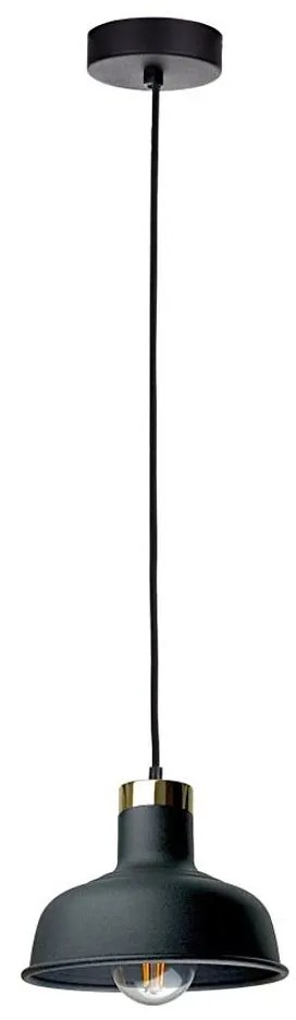 Lustră pe cablu HEBE 1xE27/60W/230V negru