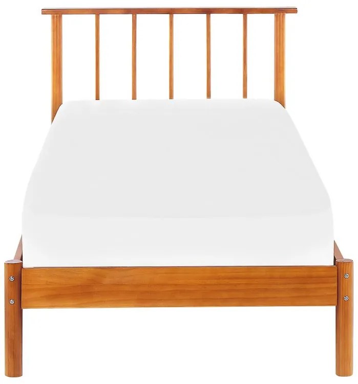 Pat 90x200 cm Barbar (lemn deschis) (cu lamele). 1035518