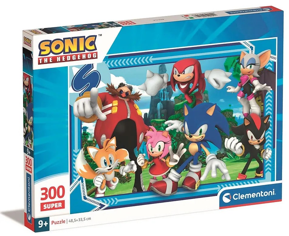 Sonic Ariciul Crew Puzzle Clementoni de 300 de piese