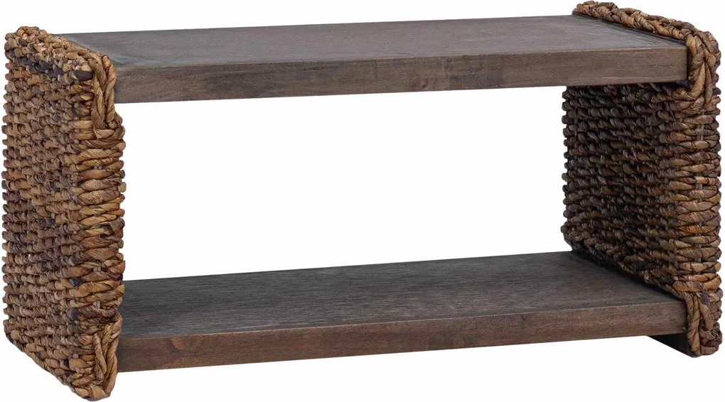 vidaXL Masă de cafea natural 70 x 35 x 35 cm Lemn masiv de mahon