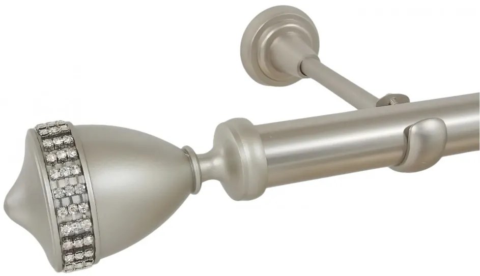 Galerie fara inele VIENNA/25 - crom mat (Alege marime: 180 cm)
