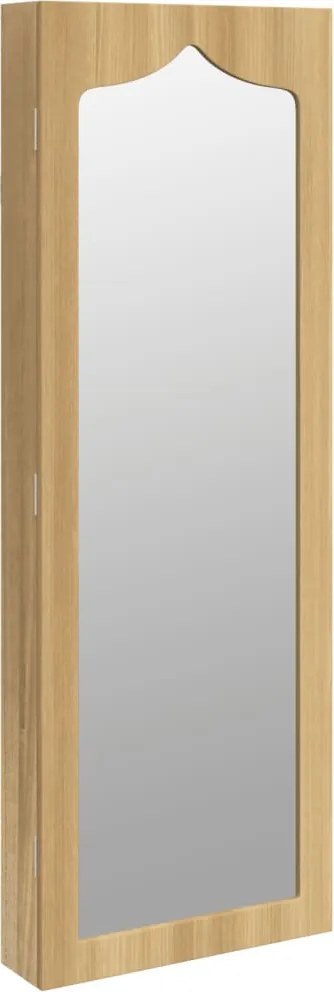 vidaXL Dulap de bijuterii cu oglindă montat pe perete 37,5x10x106 cm