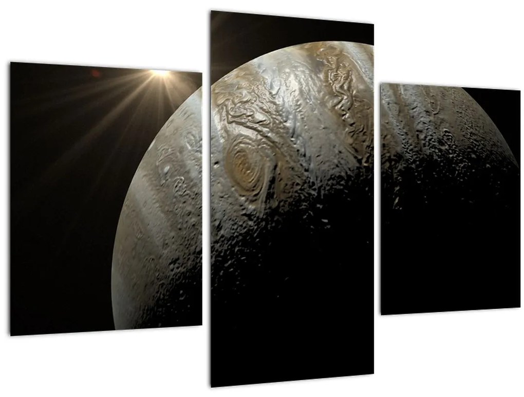 Tablou cu planetă în cosmos (90x60 cm)