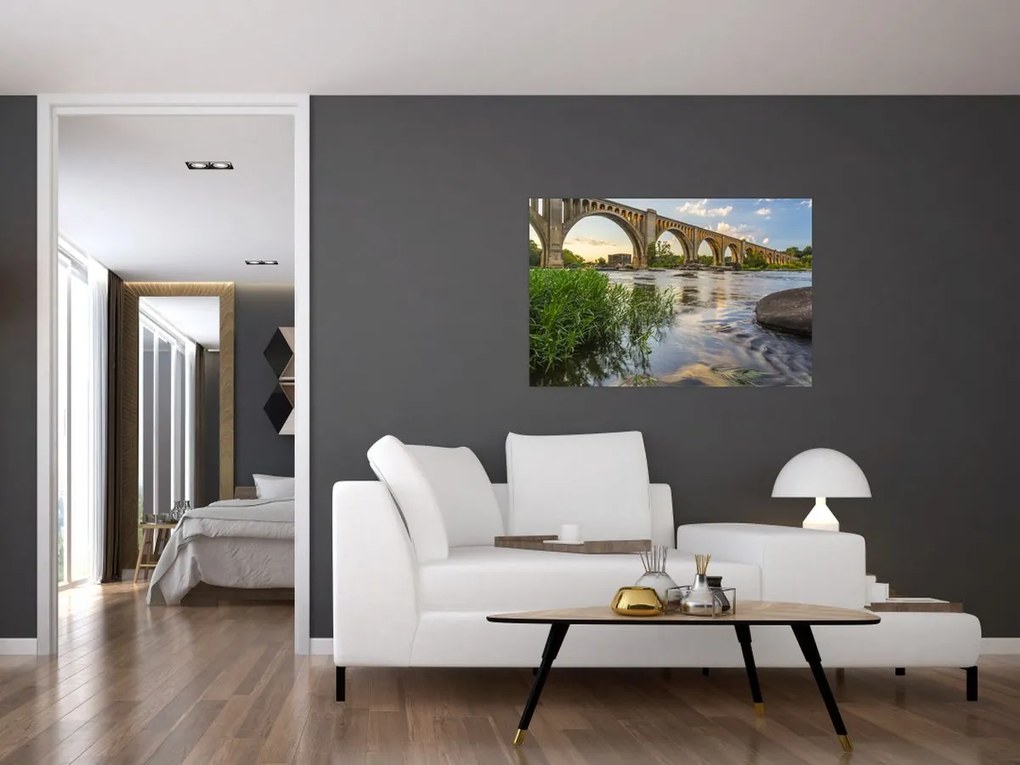 Tablou - Podul de cale ferată Richmond (90x60 cm)