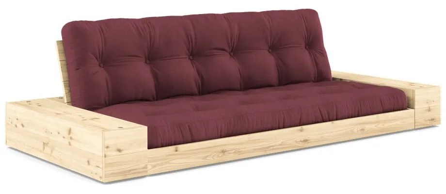 Canapea burgundy extensibilă 244 cm Base – Karup Design