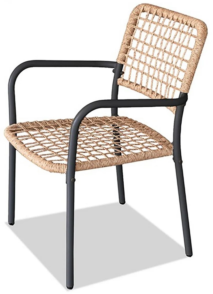 Autronic Set balcon 1+2, metal, polyrattan,natural, AZ-L1103 NAT