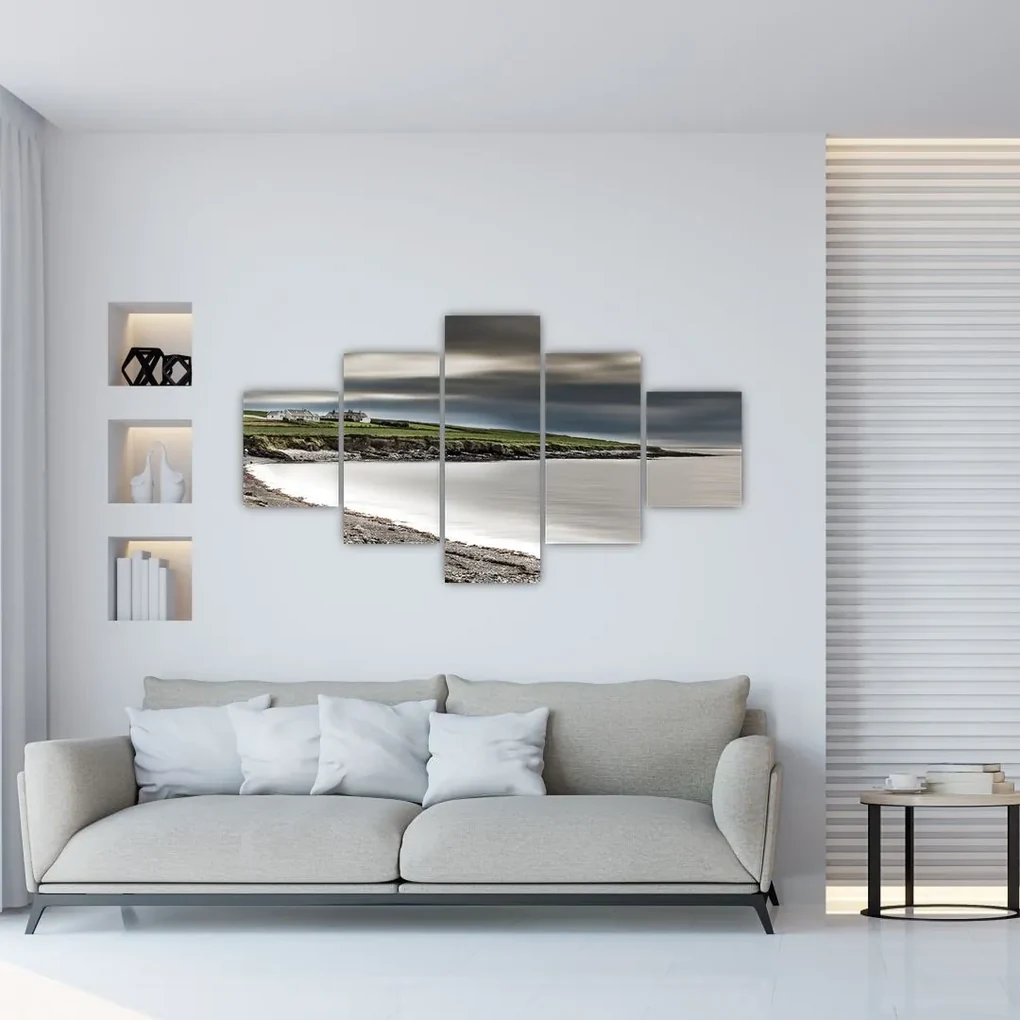 Tablou cu lac în amurg (125x70 cm), în 40 de alte dimensiuni noi