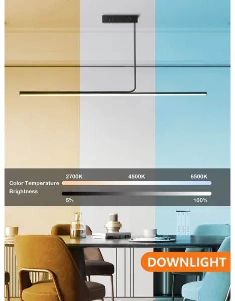 Lustră LED dimabilă pe tijă Immax NEO 07235L LITE ASTA LED/28W/230V Tuya + telecomandă