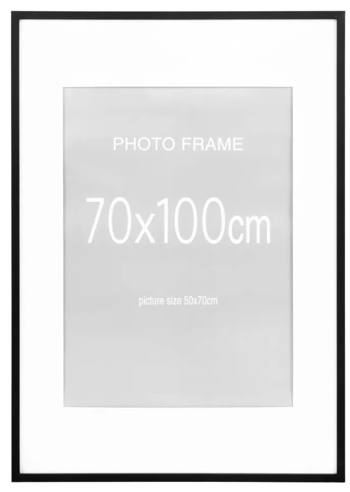 Set de rame foto Marbella, 7 negre și 8 naturale 70X100 cm