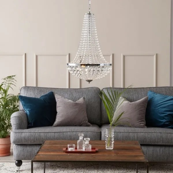 Markslöjd 104890 - Lustră de cristal dimmabilă pe lanț GRÄNSÖ 2xE14/40W/230V