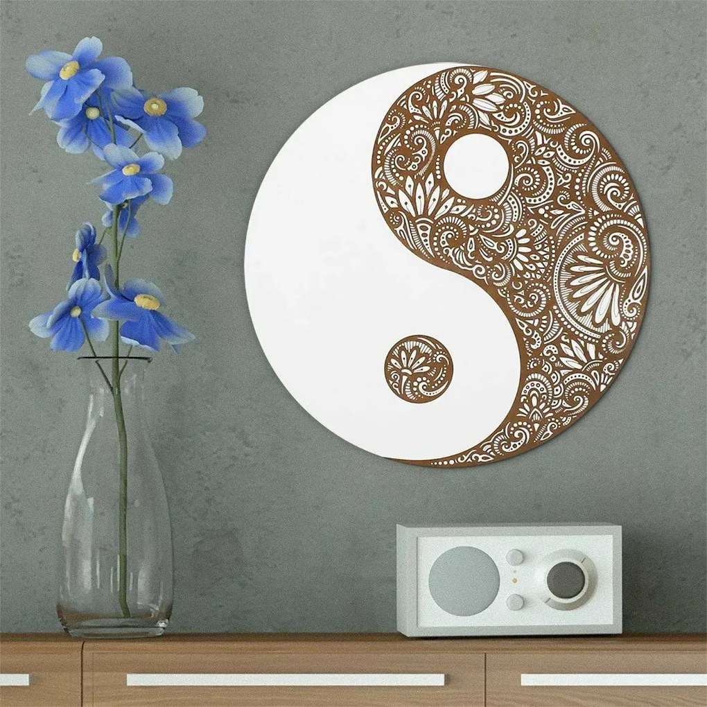 DUBLEZ | Yin Yang – Mandala vindecătoare realizată din lemn