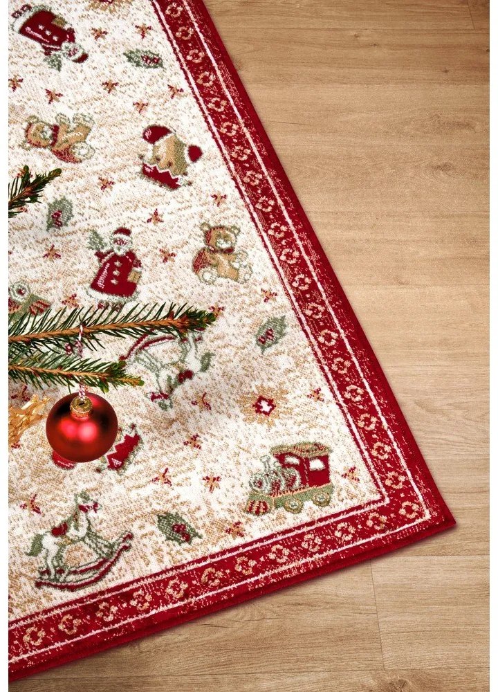 Covor roșu din amestec de bumbac 50x80 cm cu model de Crăciun Toy's Delight Red Christmas – Villeroy&amp;Boch
