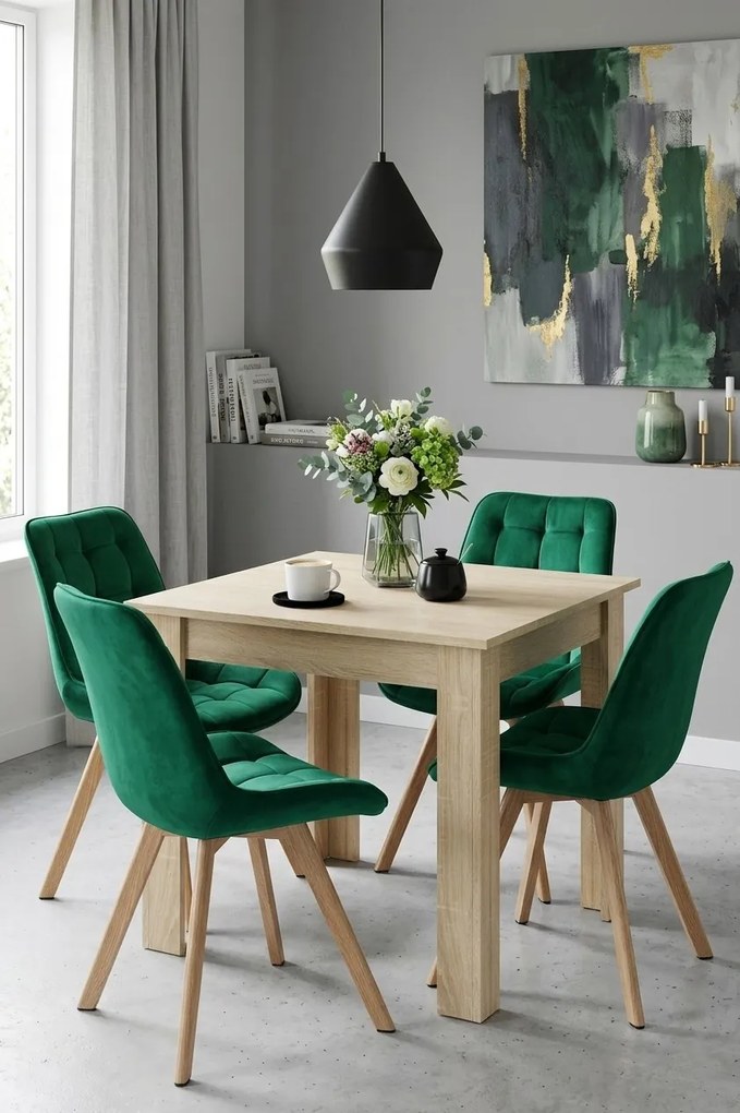 Scaun de masa SORIA VELVET, verde