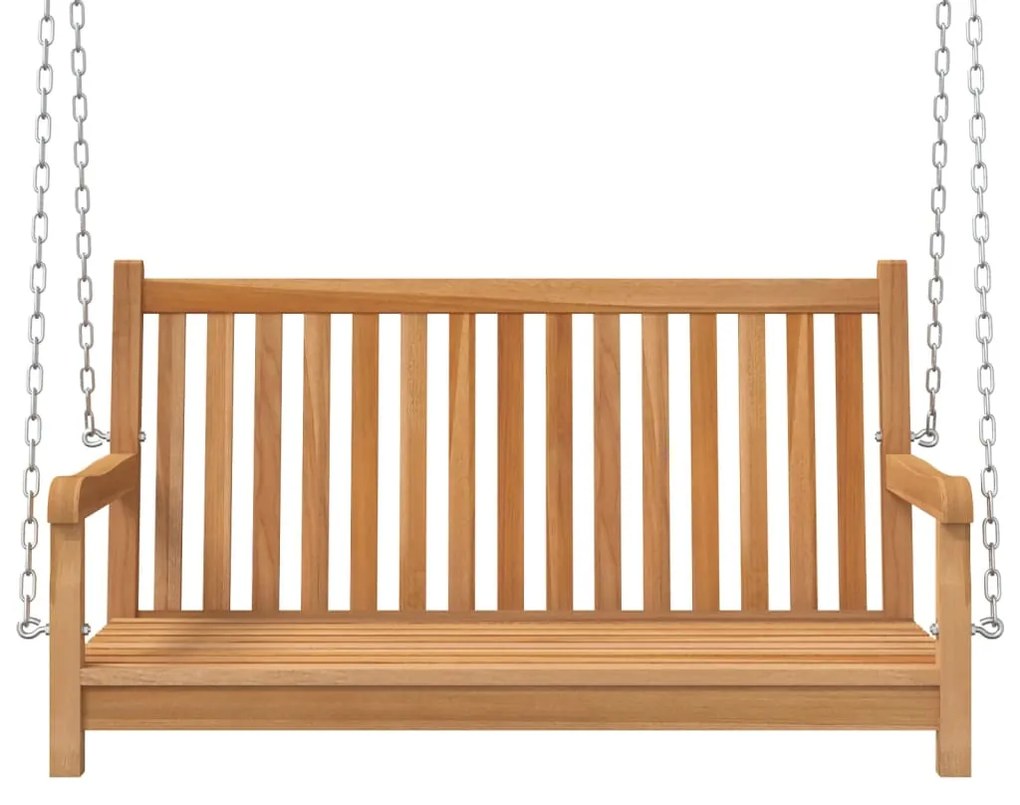 Banca balansoar, lemn masiv de tec, 114x60x64 cm 114 x 60 x 64 cm