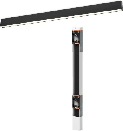 Osram - Plafonieră LED dimerizabilă OFFICE LINE LED/30W/230V 112,6 cm negru