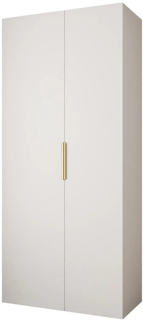 Dulap de haine 110 cm Carmela 50-4 (alb + Auriu). 1126814