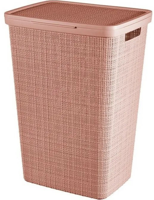 Curver Coș pentru rufe murdare Jute 58 l, roz
