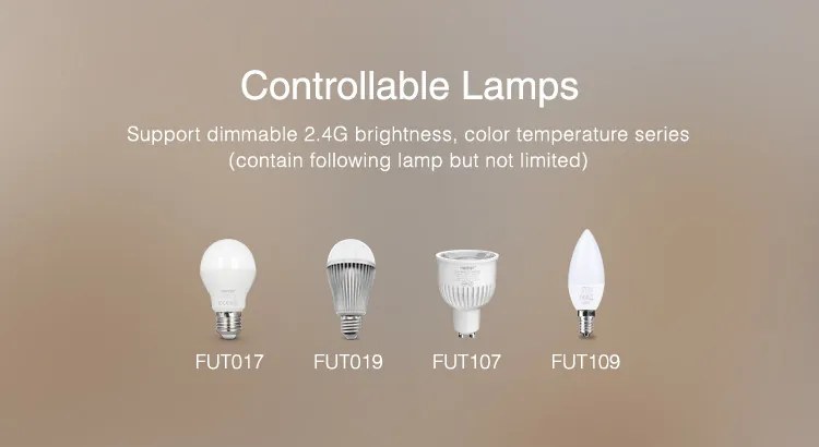 Variator de perete pentru banda LED, compatibil cu banda led monocolora si CCT, montaj aplicat, alb,MiBoxer Milight