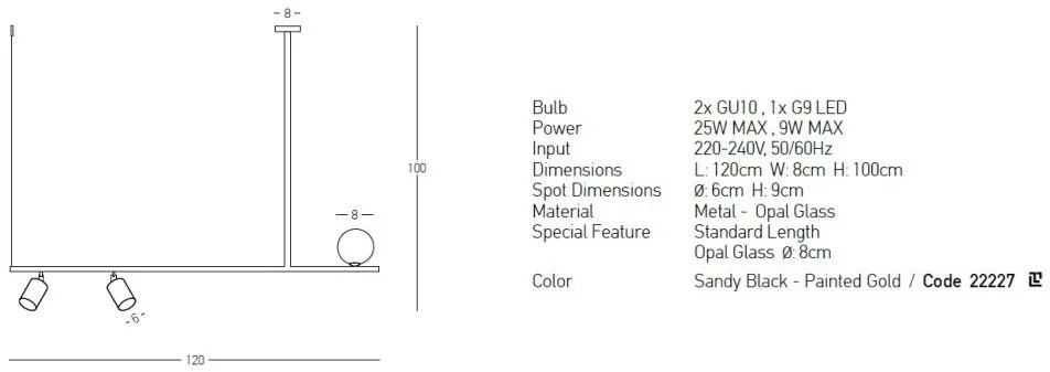 Lustra suspendata design minimalist Dixon