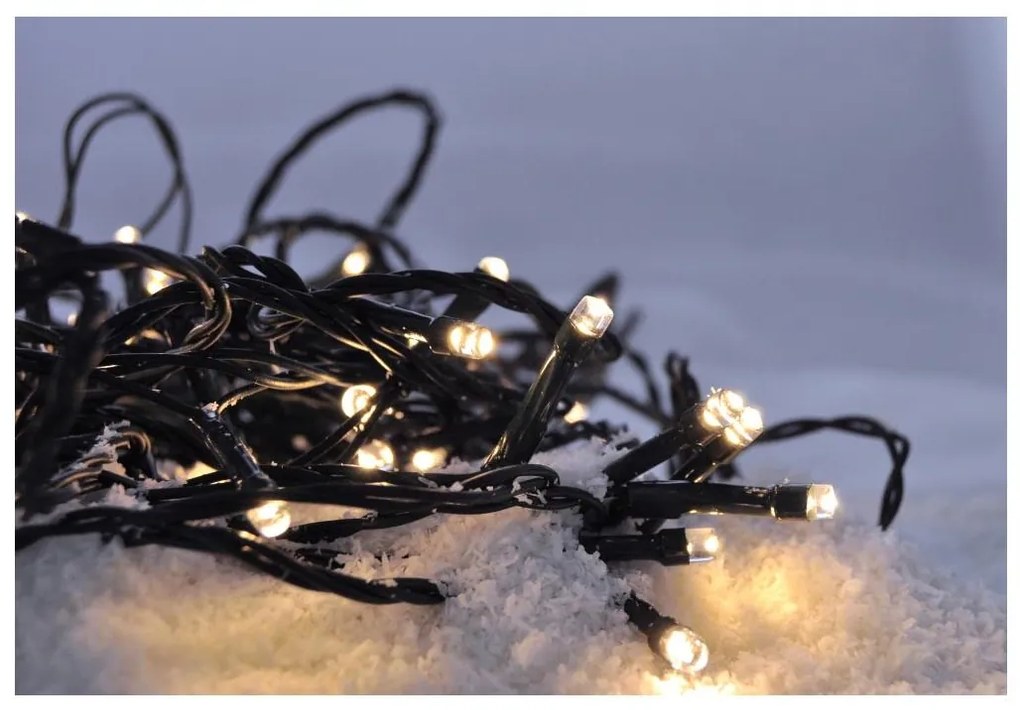 Instalație LED de Crăciun de exterior 500xLED/8 funcții IP44 55m alb cald Solight 1V05-WW