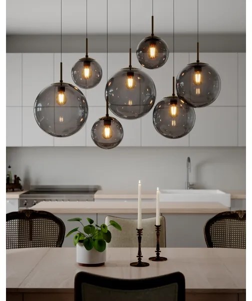 ByRydens 4202400-4002 - Candelabru suspendat pe cablu LAURA 7xE27/8W/230V