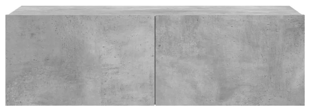 Comoda TV, gri beton, 100 x 30 x 30 cm, PAL 1, Gri beton, 100 x 30 x 30 cm