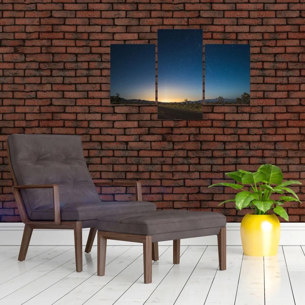 Tablou - Cer de noapte deasupra drumului (90x60 cm)