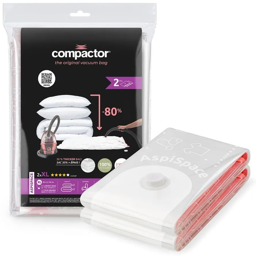 Saci de vidat 2 buc. Premium Valve XL – Compactor