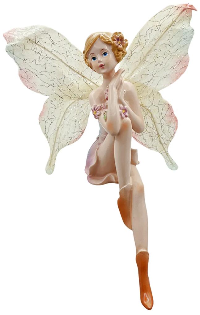 Figurina fetita fluturas CELESTE, 11x9cm