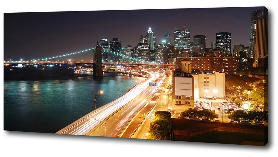 Tablou canvas New york, pe timp de noapte