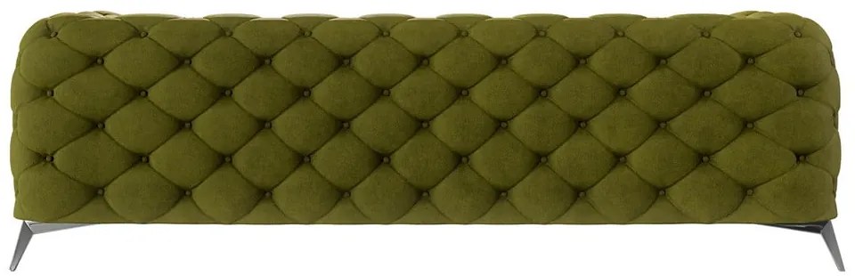 Canapea verde cu tapițerie din catifea 243 cm Chelsea – Ropez