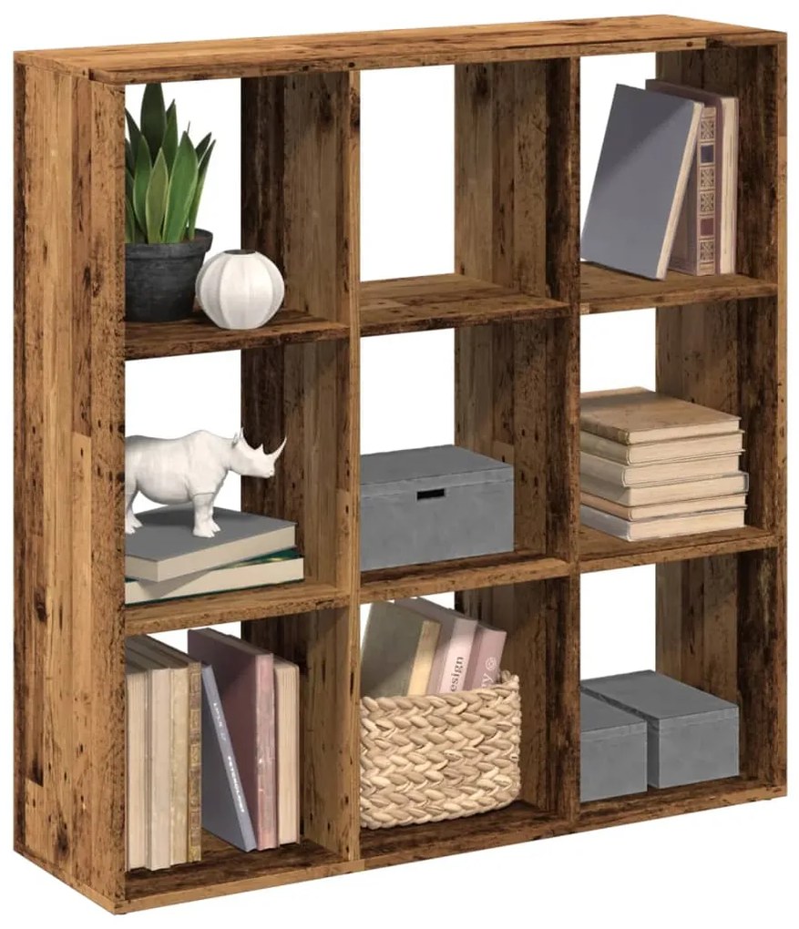 vidaXL Bibliotecă/separator cameră lemn vechi 102x29x103,5 cm lemn