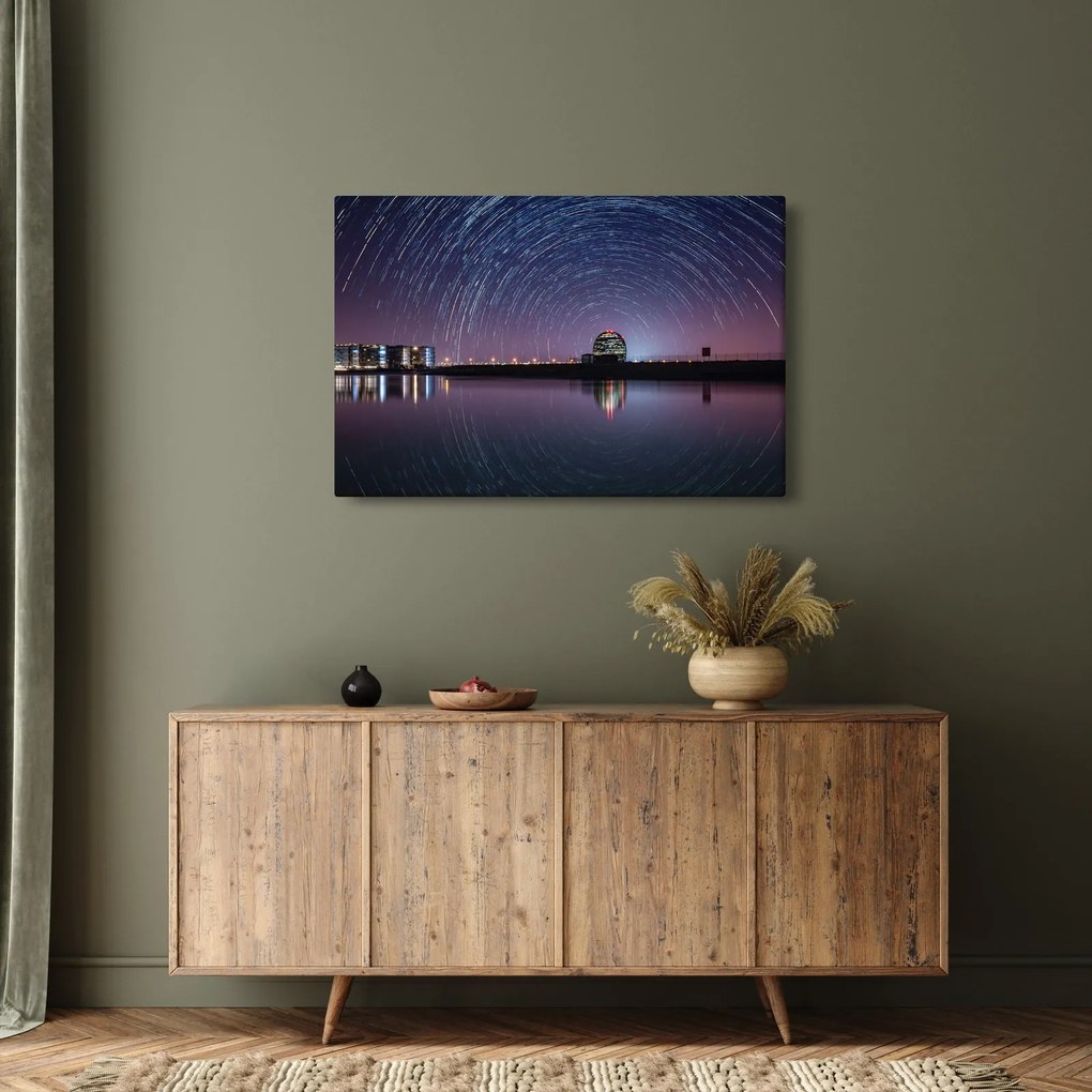 Tablou cu cerul nocturn și stele (90x60 cm)