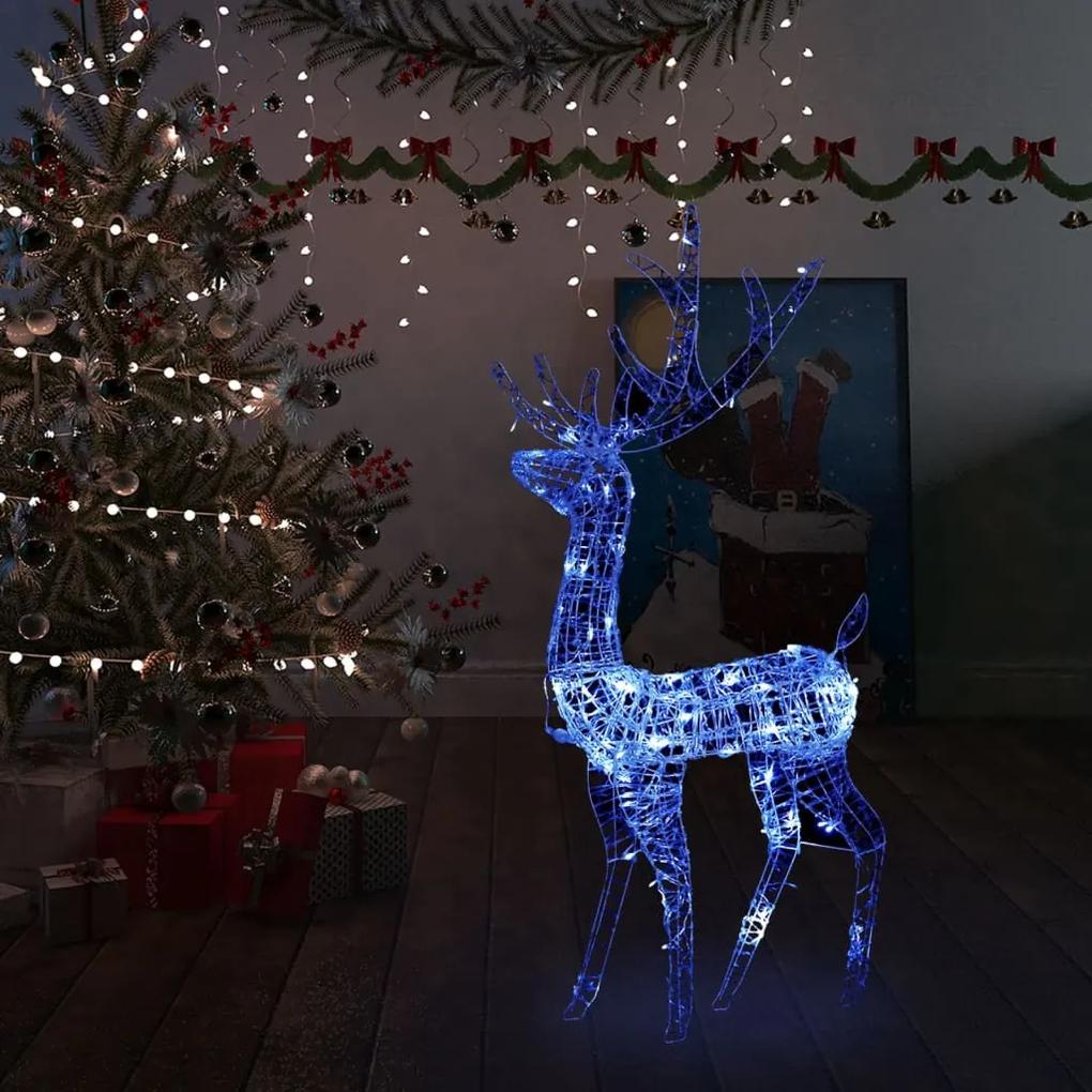 Decoratiune de Craciun ren 140 LED-uri albastru 120 cm acril 1, Albastru, 70 x 41 x 120 cm