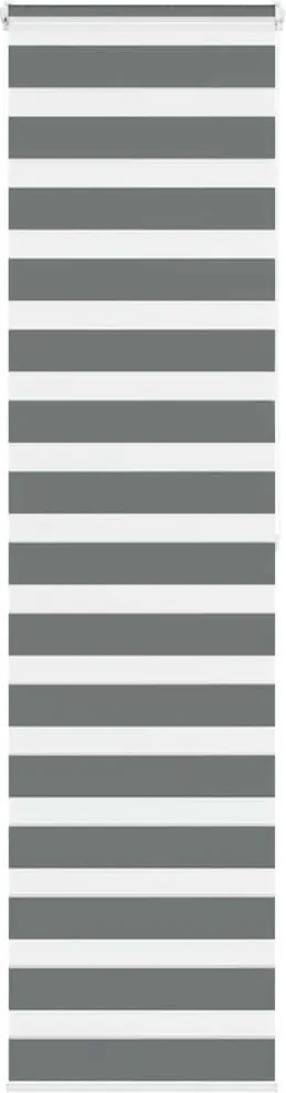 vidaXL Jaluzea tip zebra gri închis lățime țesătură 55,9 cm poliester