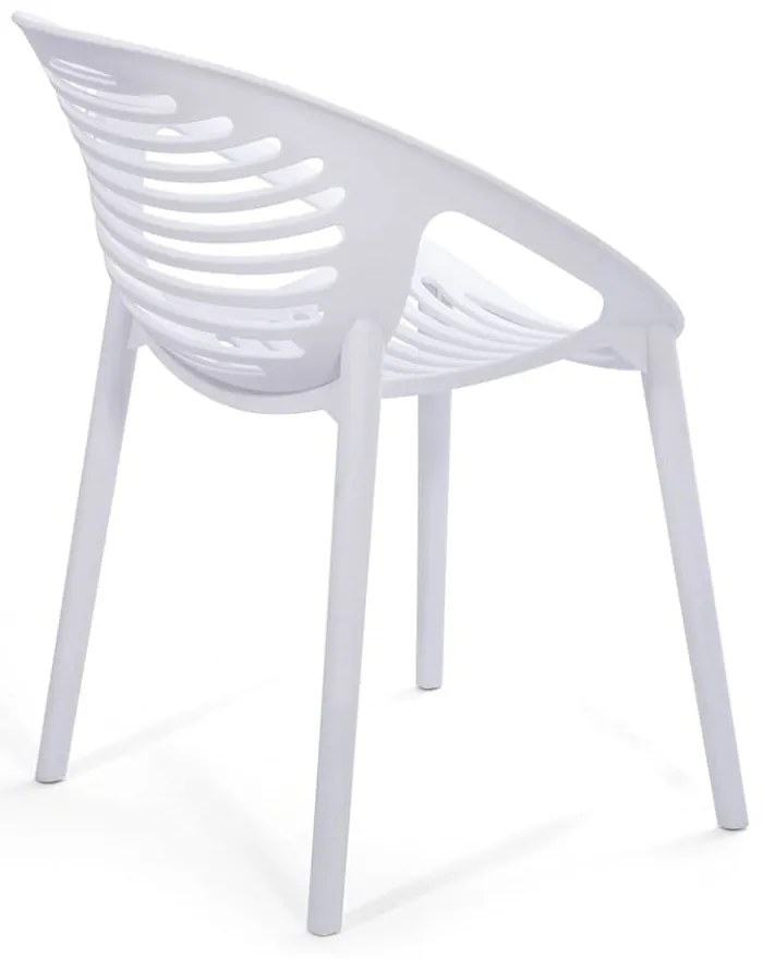 Set de 4 scaune albe Jaanna și masă Marienlist - Bonami Essentials