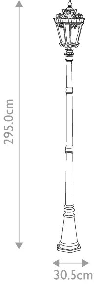 Lampă de exterior Kichler KL-TOURNAI-5XL TOURNAI 3xE14/60W/230V IP44