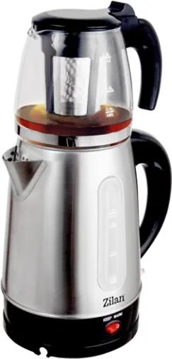 Set fierbator electric+ceainic FLORIA ZLN3581,Inox Negru Putere 2200W,