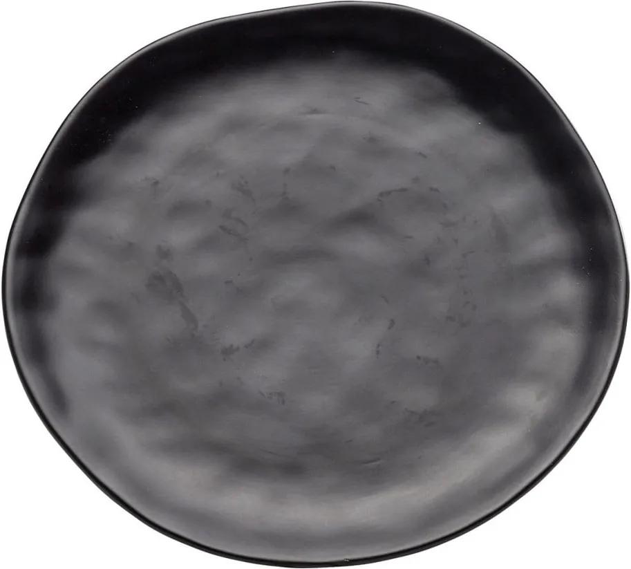 Farfurie din ceramică Kare Design Swirl, ⌀ 26 cm, negru