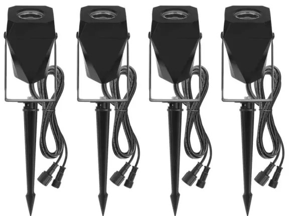 SET 4x lampă LED RGBIC dimabilă de exterior LED/7W/230V 3000-6500K IP65 Wi-Fi Tuya